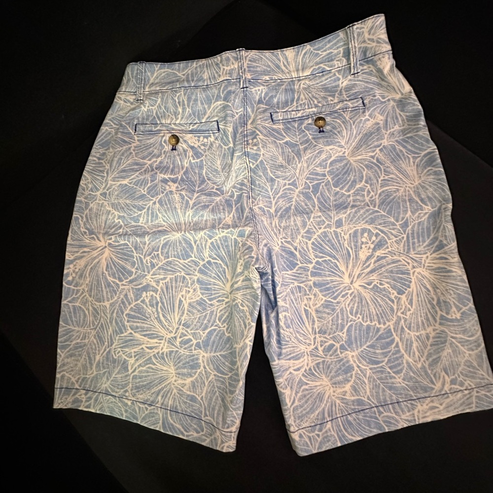 Tommy Bahama Light Blue Patterned Shorts - Picture 2 of 6